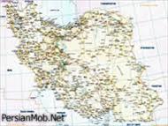 نقشه ی ایران(مناست برای مسافرت در ایران)